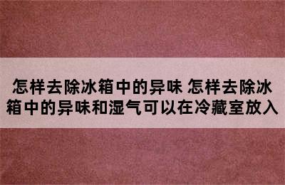 怎样去除冰箱中的异味 怎样去除冰箱中的异味和湿气可以在冷藏室放入